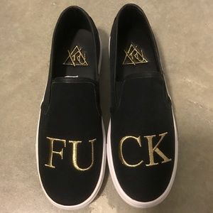YRU Fuck slip on sneaker BRAND NEW